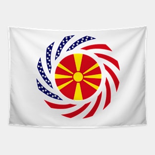 Macedonian American Multinational Patriot Flag Series Tapestry