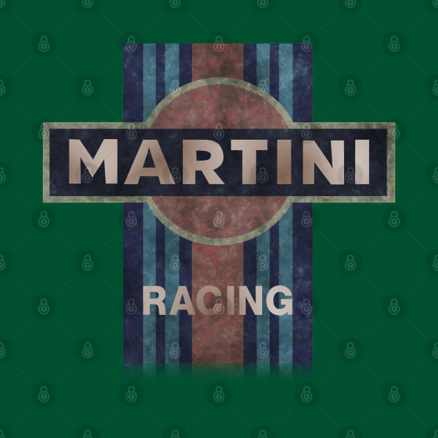 Distressed Martini Racing Design by CreativePhil