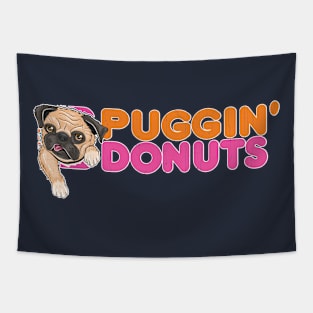 Puggin' Donuts Tapestry