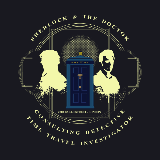 CONSULTING DETECTIVE & TIME TRAVEL INVESTIGATOR by KARMADESIGNER T-SHIRT SHOP