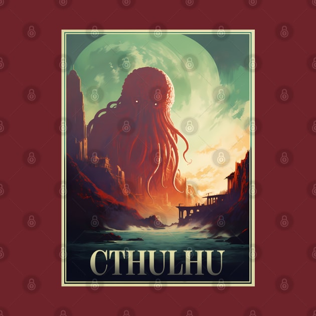 Cthulhu Poster by RetroPandora