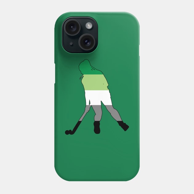 Field Hockey: Aromantic Pride Phone Case by ziafrazier