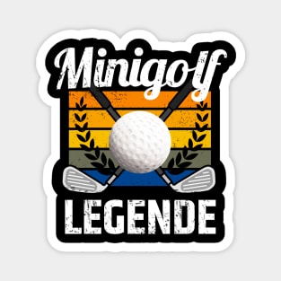 Minigolf Legende Golfball Golf Lustige Sprüche Magnet