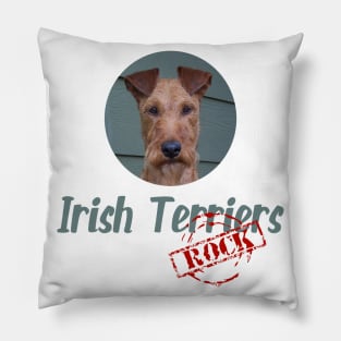 Irish Terriers Rock! Pillow