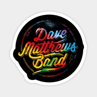 Dave Matthews Band Logo Circle multicolor Magnet