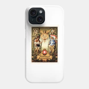 ZURICH SWISS SWITZERLAND National Expo 1883 Vintage Tourism Travel Advertisement Phone Case