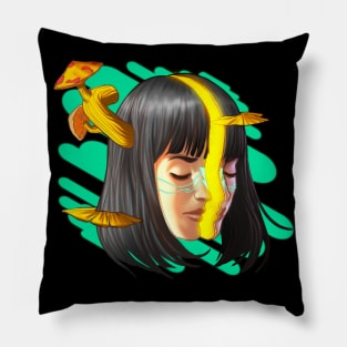 Mushroom girl 1 Pillow