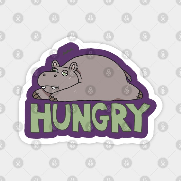 Hungry Hippo Magnet by goccart