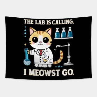 the lab is calling, i meowst go Tapestry