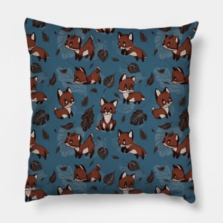 Fox Pattern Pillow