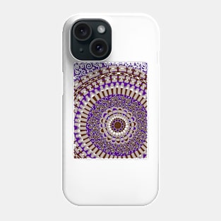 Tan, Brown, and Purple Mandala Phone Case