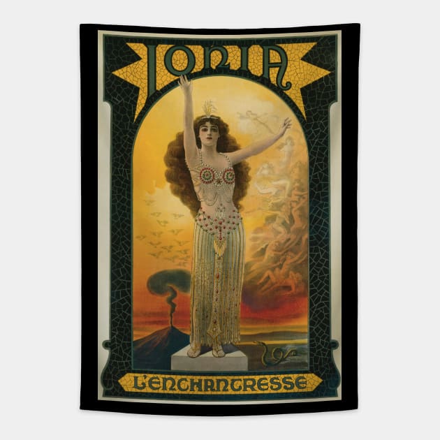 Vintage Magic Poster Art, Ionia the Enchantress Tapestry by MasterpieceCafe