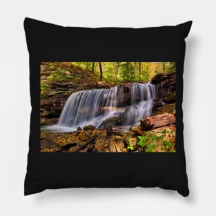Forest waterfall Pillow