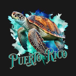 CAGUAMA. Puerto Rico Sea Turtle. T-Shirt