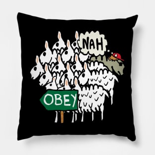 Obey Sheep Pillow