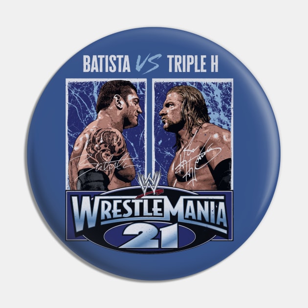 Triple H Vs. Batista WrestleMania 21 Pin by MunMun_Design