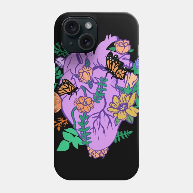 Pastel Goth Anatomical Heart Phone Case by LunaElizabeth