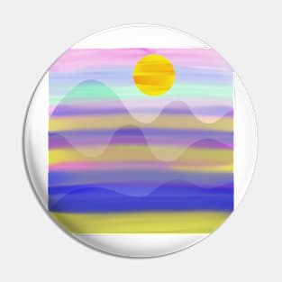 Sunset Rainbow Pin