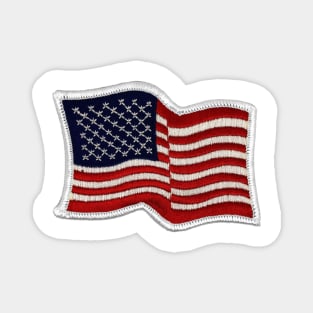 Embroidery American Flag Sticker Magnet