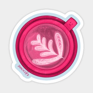 Coffee Latte in PINK Magnet