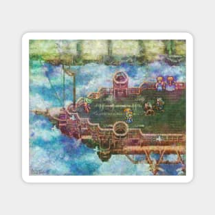 Final Fantasy VI Terra Branford Airship Impressionist Painting Magnet