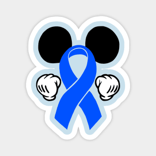 Mouse Ear Awareness Ribbon (Blue) Magnet