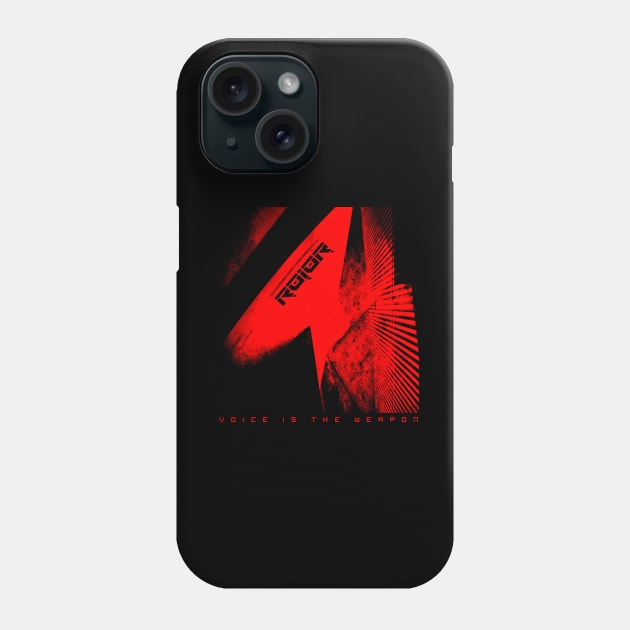 R010R - Voice is the Weapon [red version] Phone Case by soillodge