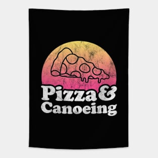 Pizza Lover Pizza and Canoeing Tapestry