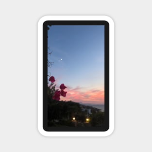 aesthetic phone case landscape gorgeous beautiful blue flowers sunset sunrise Magnet