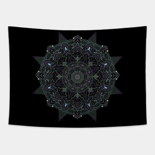 Digitized Mandala Tapestry