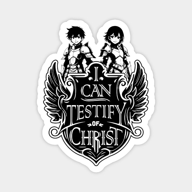 I Can Testify of Christ with Kiddos Magnet by scallywag