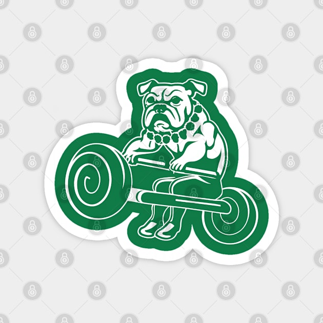 fall brawl bulldog retro Magnet by Aldrvnd