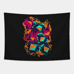 Paint abstract colorful illustration Tapestry