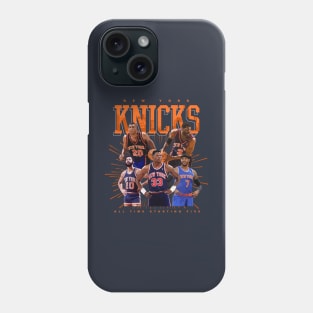 New York Knicks All Time Starting Five Phone Case