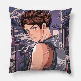 A Portrait of Handsome Guy Pillow