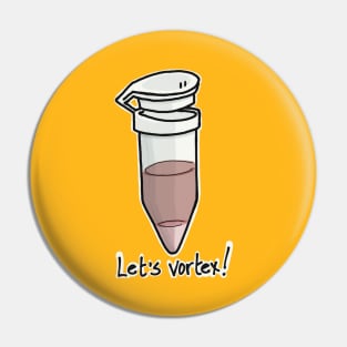 Eppendorf tube "Let's vortex!" Pin