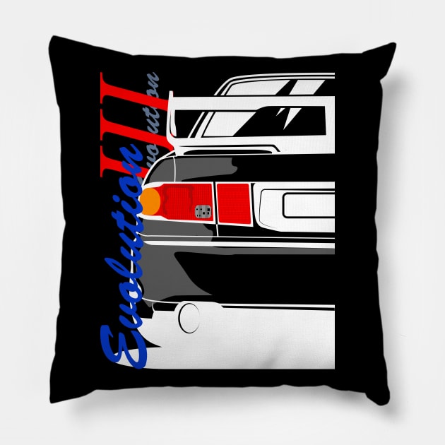 Mitsubishi Lancer Evolution 3 Pillow by gaplexio