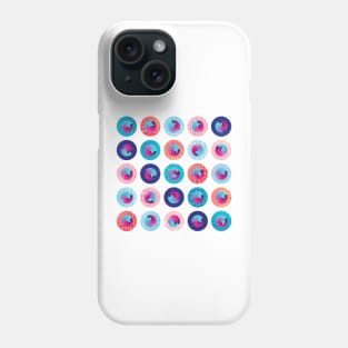 Big polka dots multicolour geometrical composition Phone Case