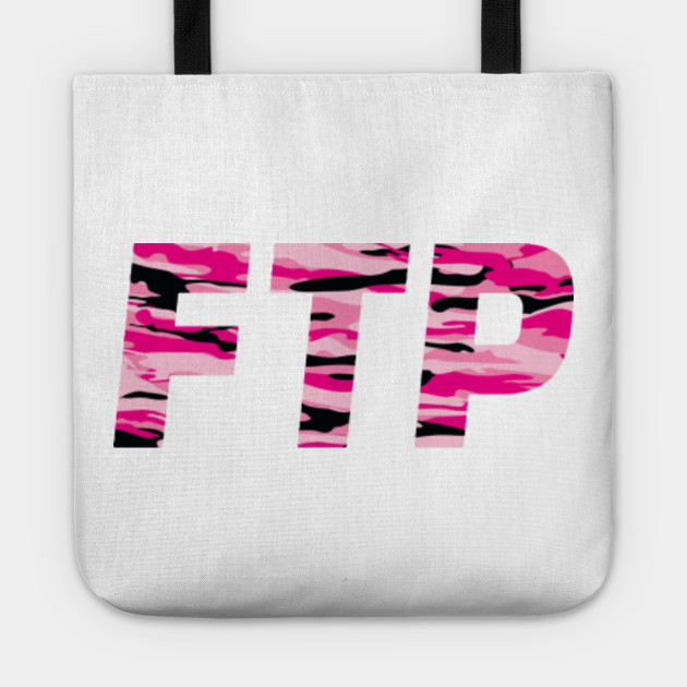 pink camo tote bag
