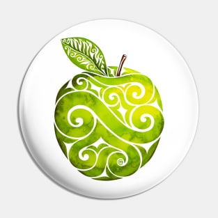 Swirly Apple Pin