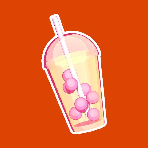 Pink Pearl Milk Tea by AKdesign