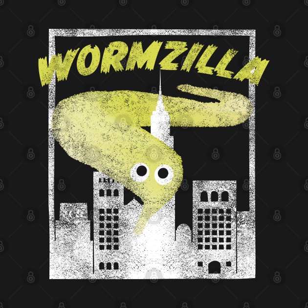 Yellow Worm On A String Meme Wormzilla Retro Japanese Style by YourGoods