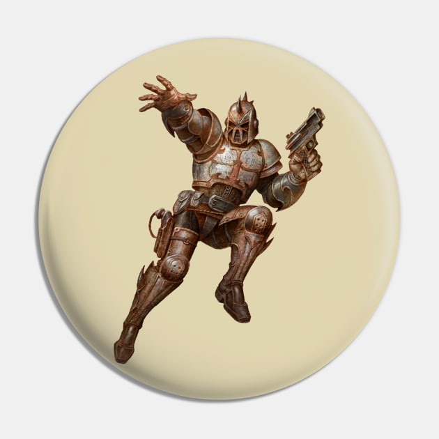 Apocolyptic Warrior Pin by Paul_Abrams