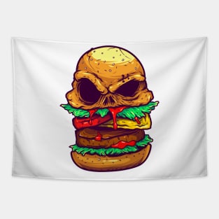 Monster  burger illustration Tapestry