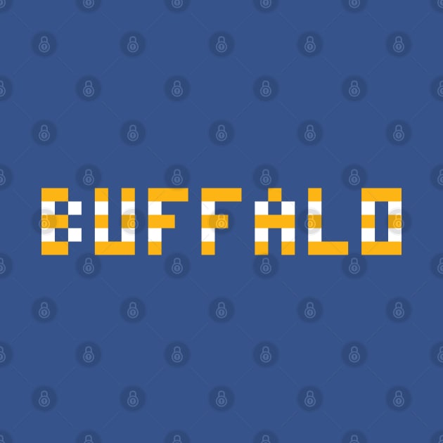 Pixel Hockey City Buffalo 2017 (Best on a Blue Background) by gkillerb