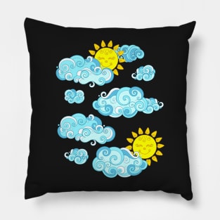 Fairytale Weather Forecast Print Pillow