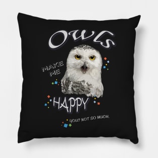 snowy owl Pillow