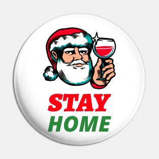 Christmas Time Social Distancing And Wine Pin