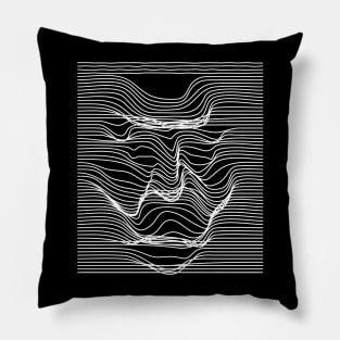 face geometric lines Pillow