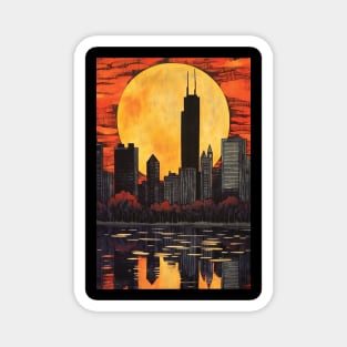 Chicago, Skyline, Poster Magnet
